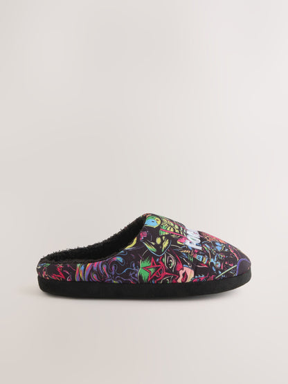 Dsiney Kidz - Black Fortnite Slipper Mules image 2
