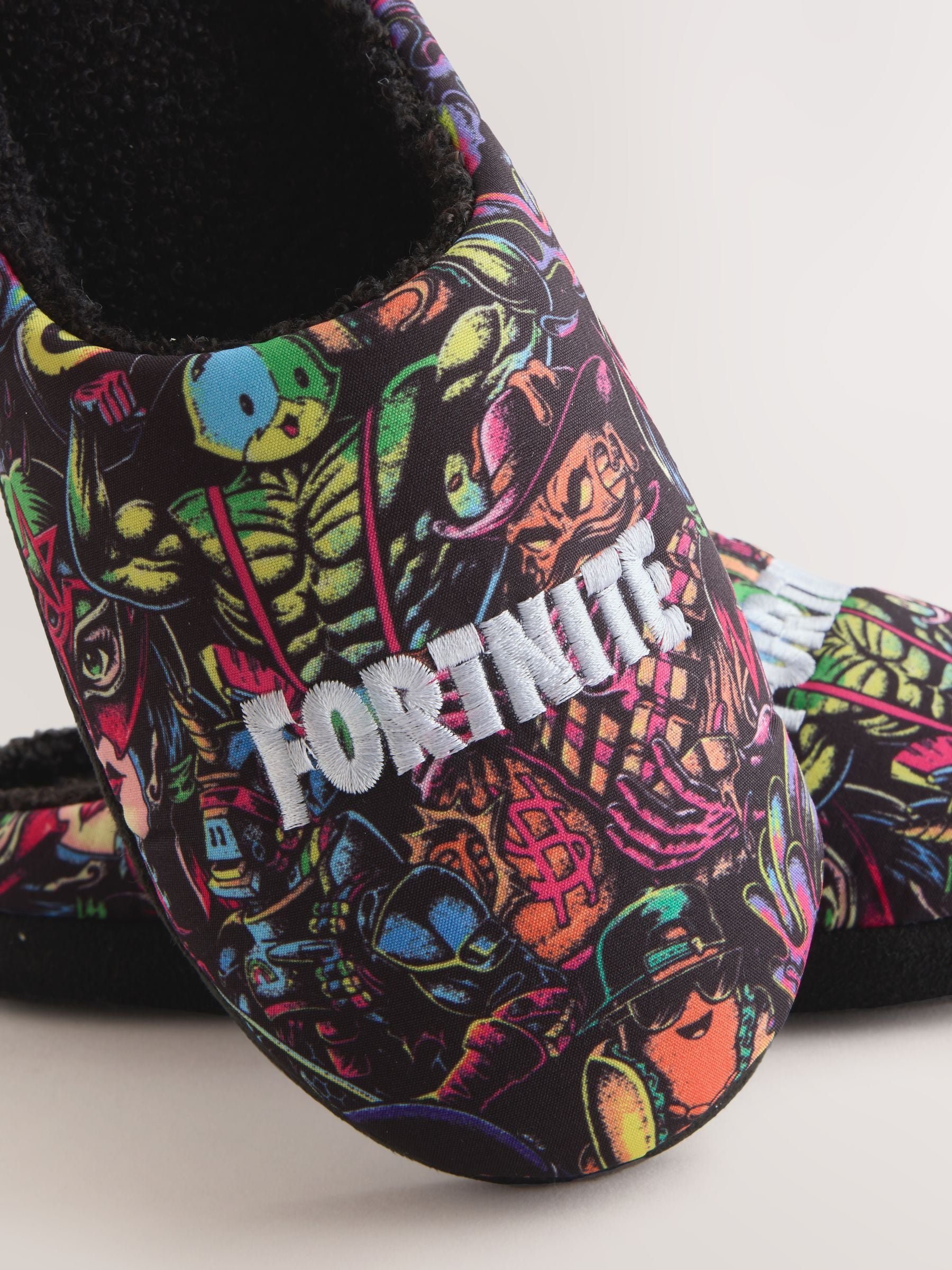 Dsiney Kidz - Black Fortnite Slipper Mules image 4