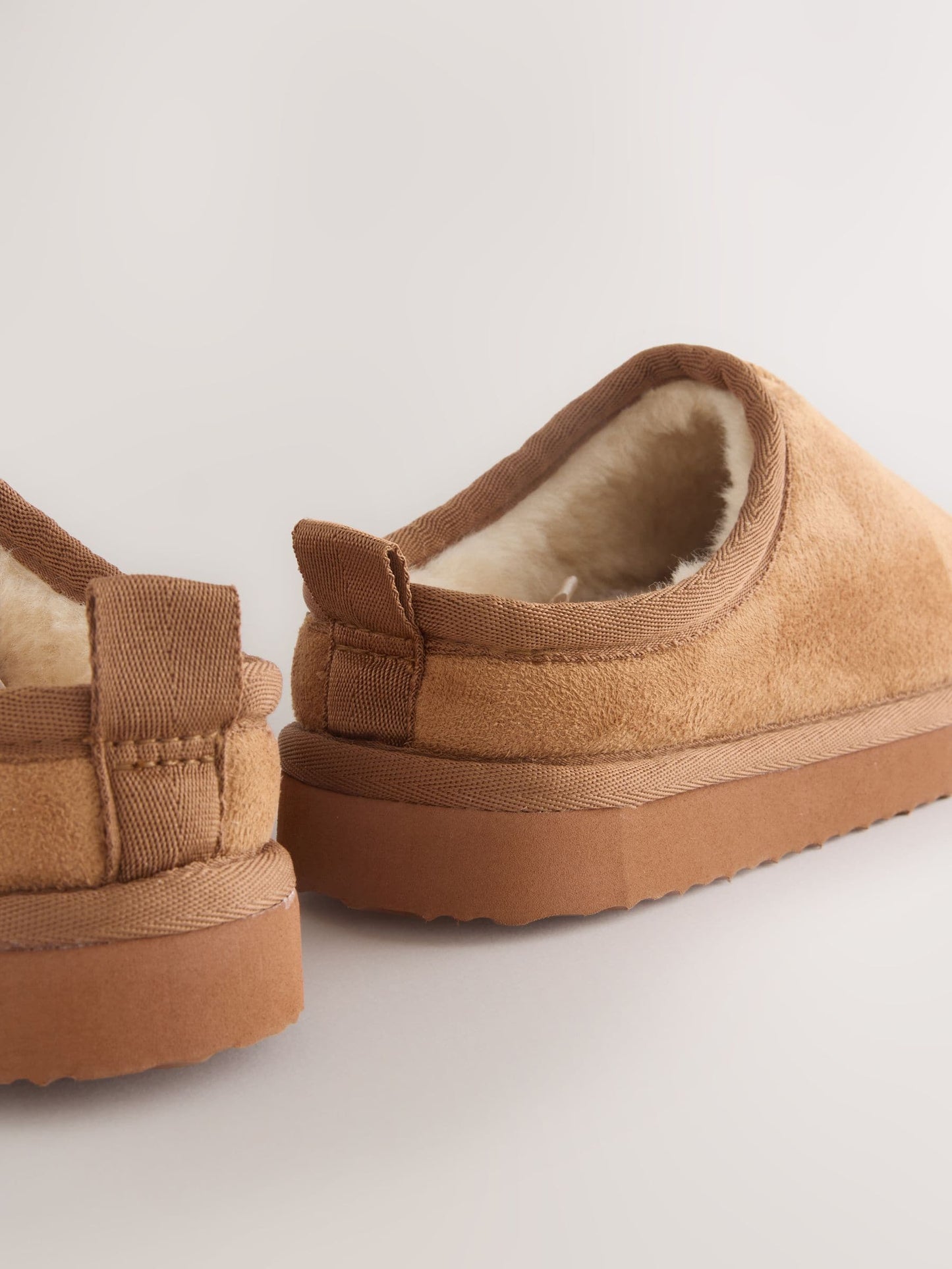 Tan Brown Cosy Mule Slippers image 4