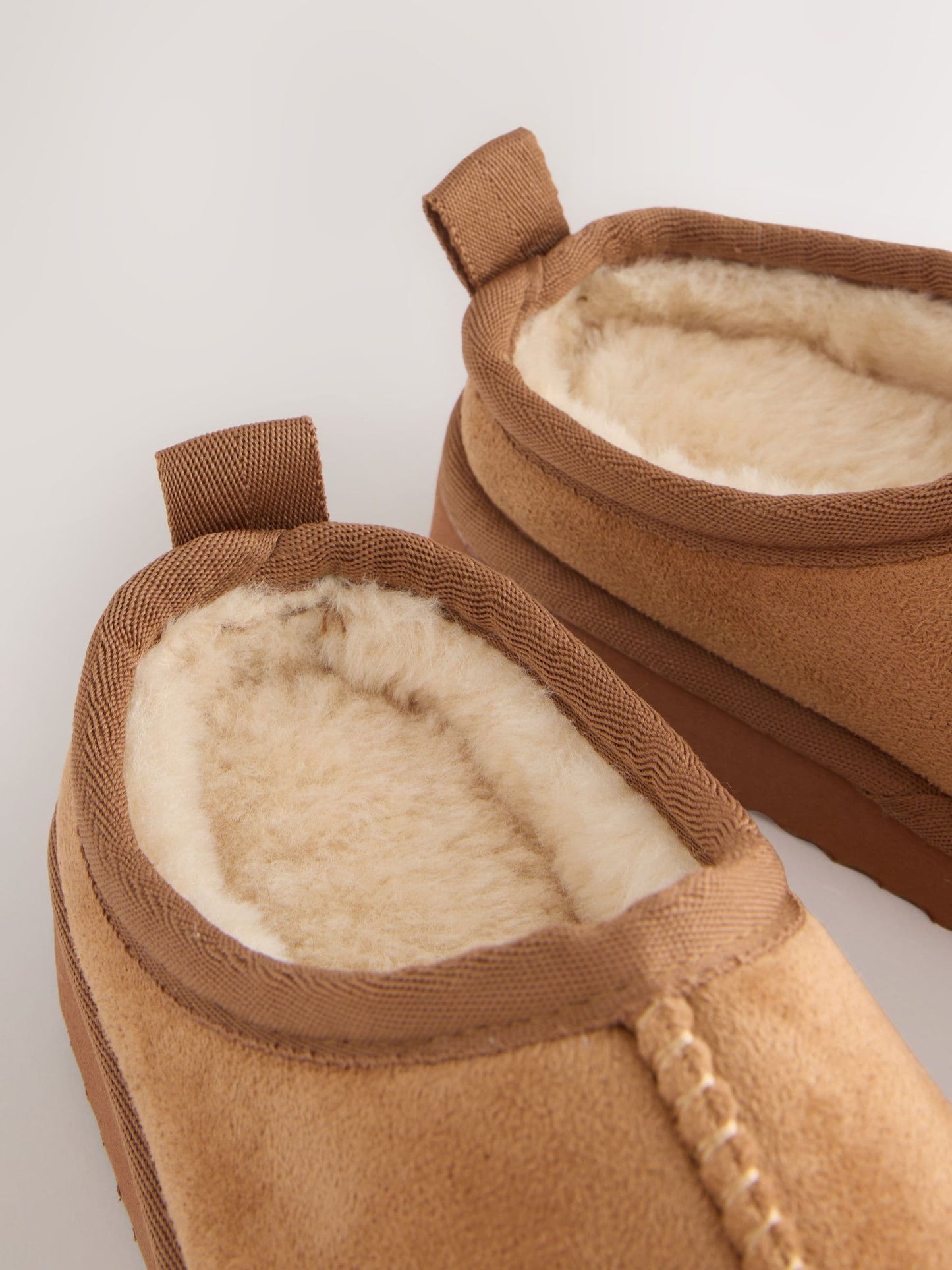 Tan Brown Cosy Mule Slippers image 5