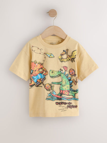 Multi Short Sleeve Graphic T-Shirts 3 Pack (3mths-7yrs) image 4