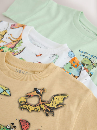 Multi Short Sleeve Graphic T-Shirts 3 Pack (3mths-7yrs) image 7