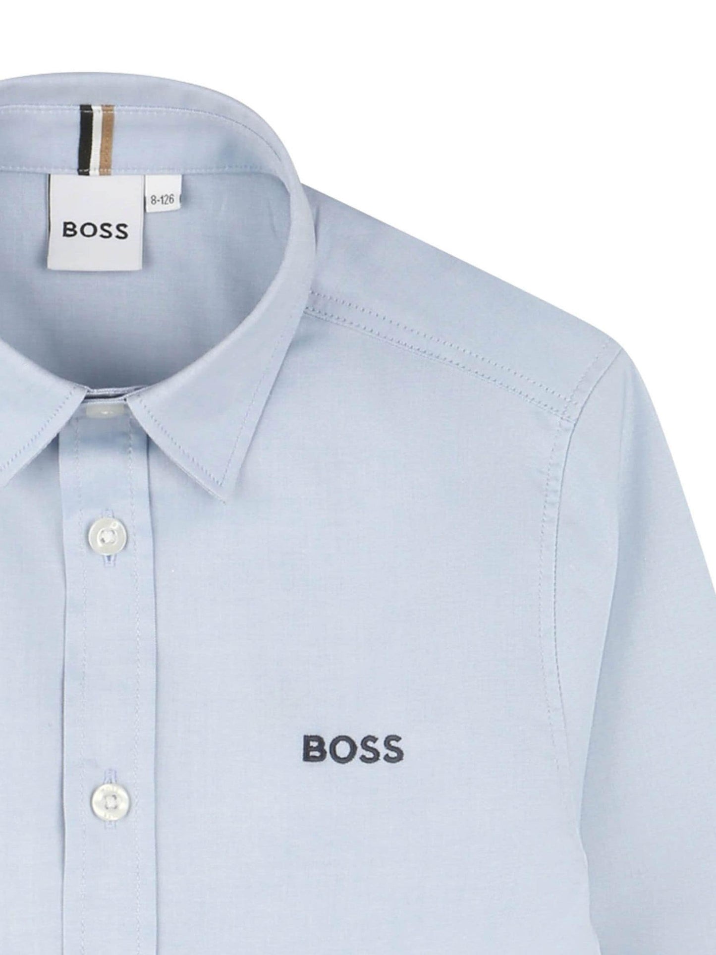 Dsiney Kidz - BOSS Blue Logo Long Sleeve Shirt image 3