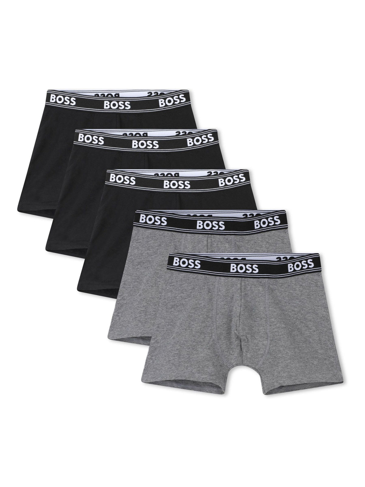 Dsiney Kidz - BOSS Grey Logo Boxers 5 Pack image 1