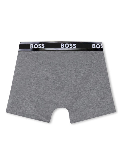 Dsiney Kidz - BOSS Grey Logo Boxers 5 Pack image 3