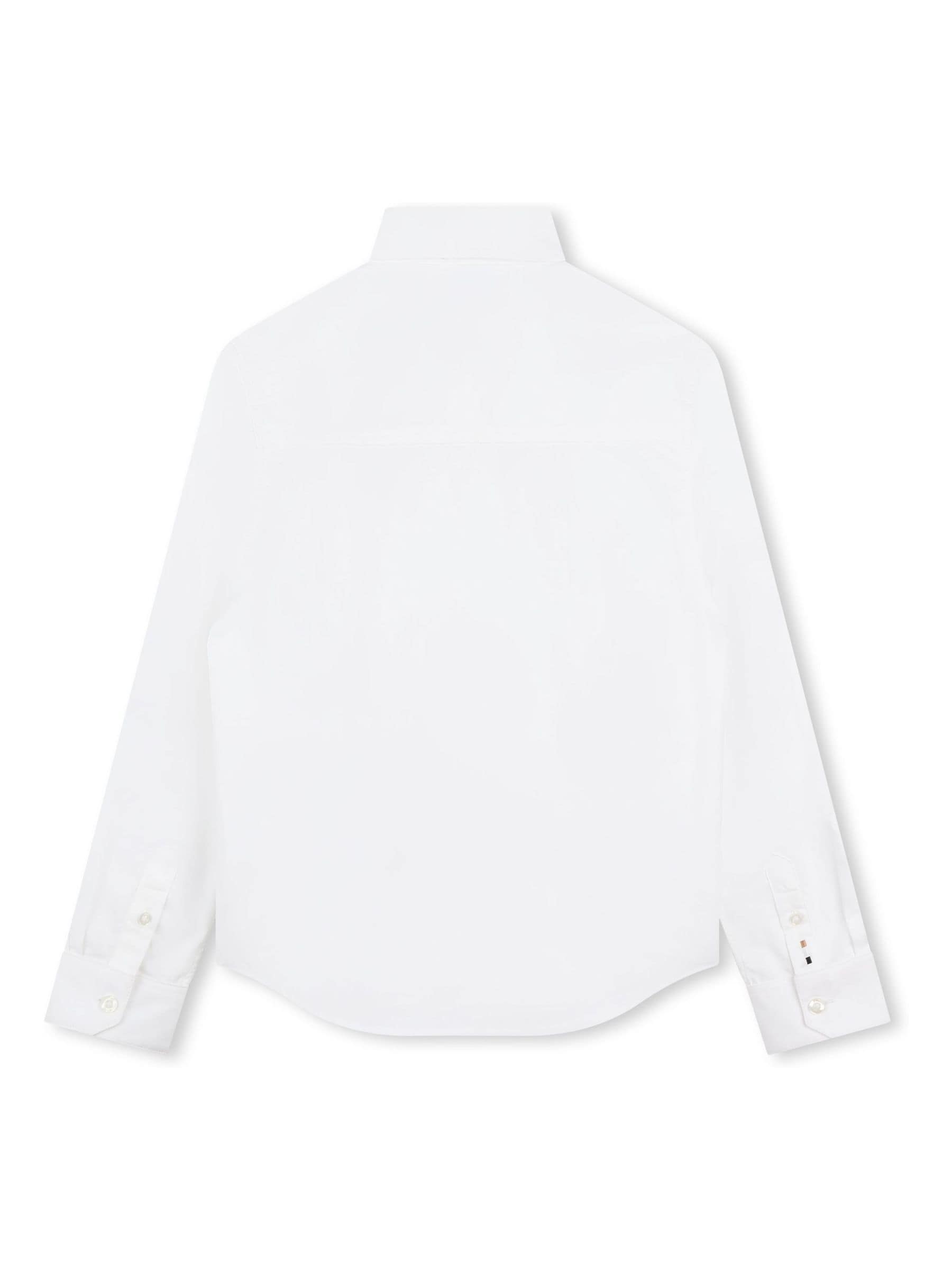 Dsiney Kidz - BOSS White Logo Long Sleeve Shirt image 2