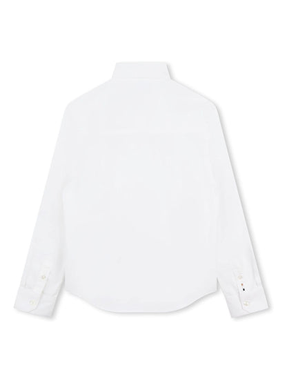 Dsiney Kidz - BOSS White Logo Long Sleeve Shirt image 2