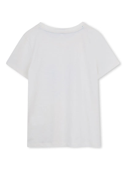 Kids Around Cream Tennis Graphic Print Short Sleeve T-Shirt image 3