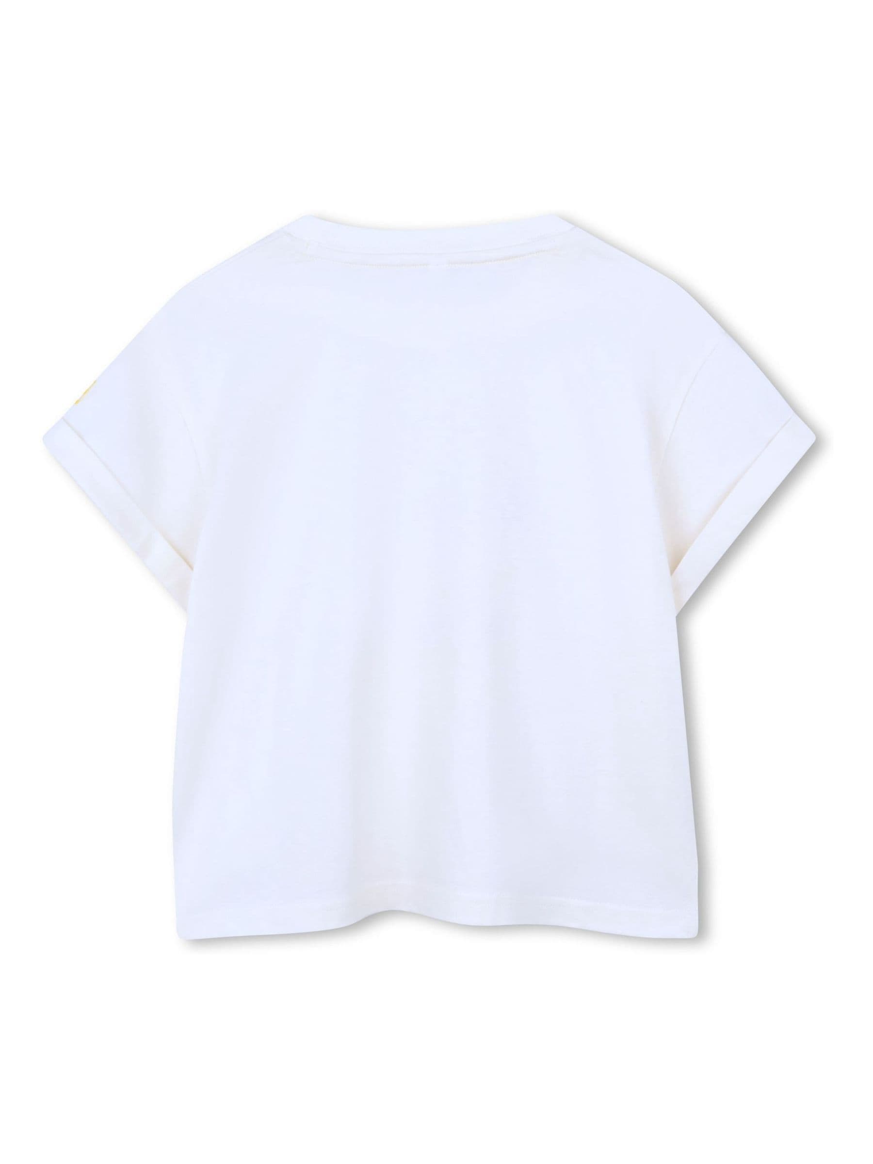 Kids Around White Sun Slogan Summer Graphic Print Short Sleeve T-Shirt image 2