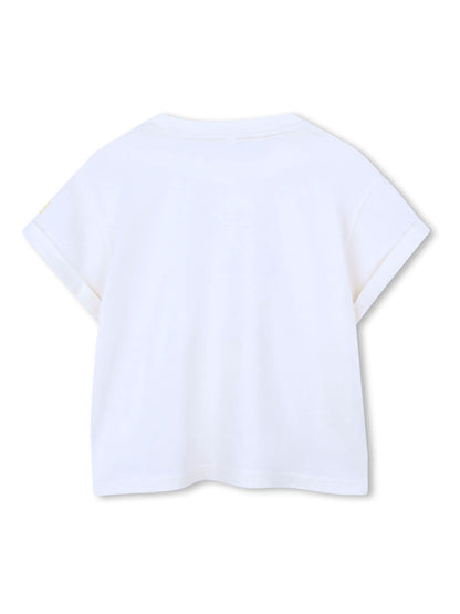 Kids Around White Sun Slogan Summer Graphic Print Short Sleeve T-Shirt image 2