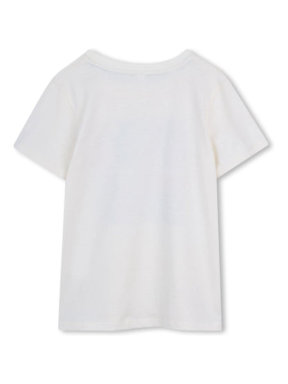 Kids Around Cream Tennis Club Summer Graphic Print Short Sleeve T-Shirt image 2