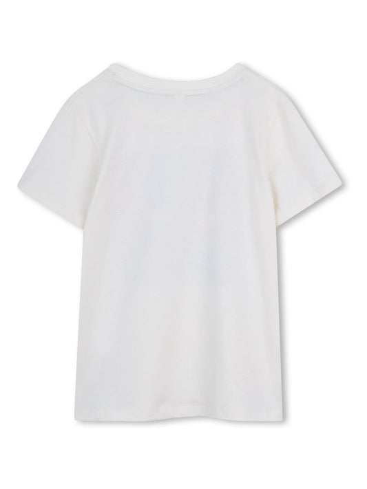 Kids Around Cream Tennis Club Summer Graphic Print Short Sleeve T-Shirt image 2