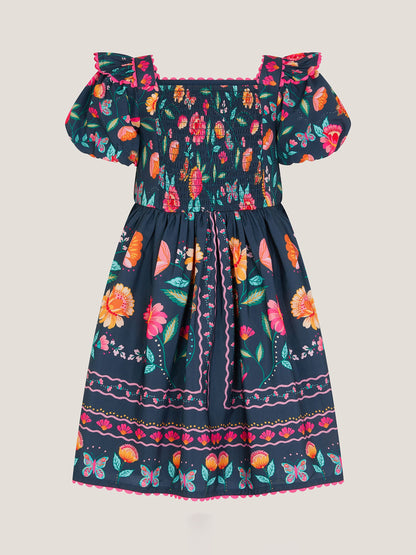 Monsoon Blue Aurelia Floral Print Dress image 3