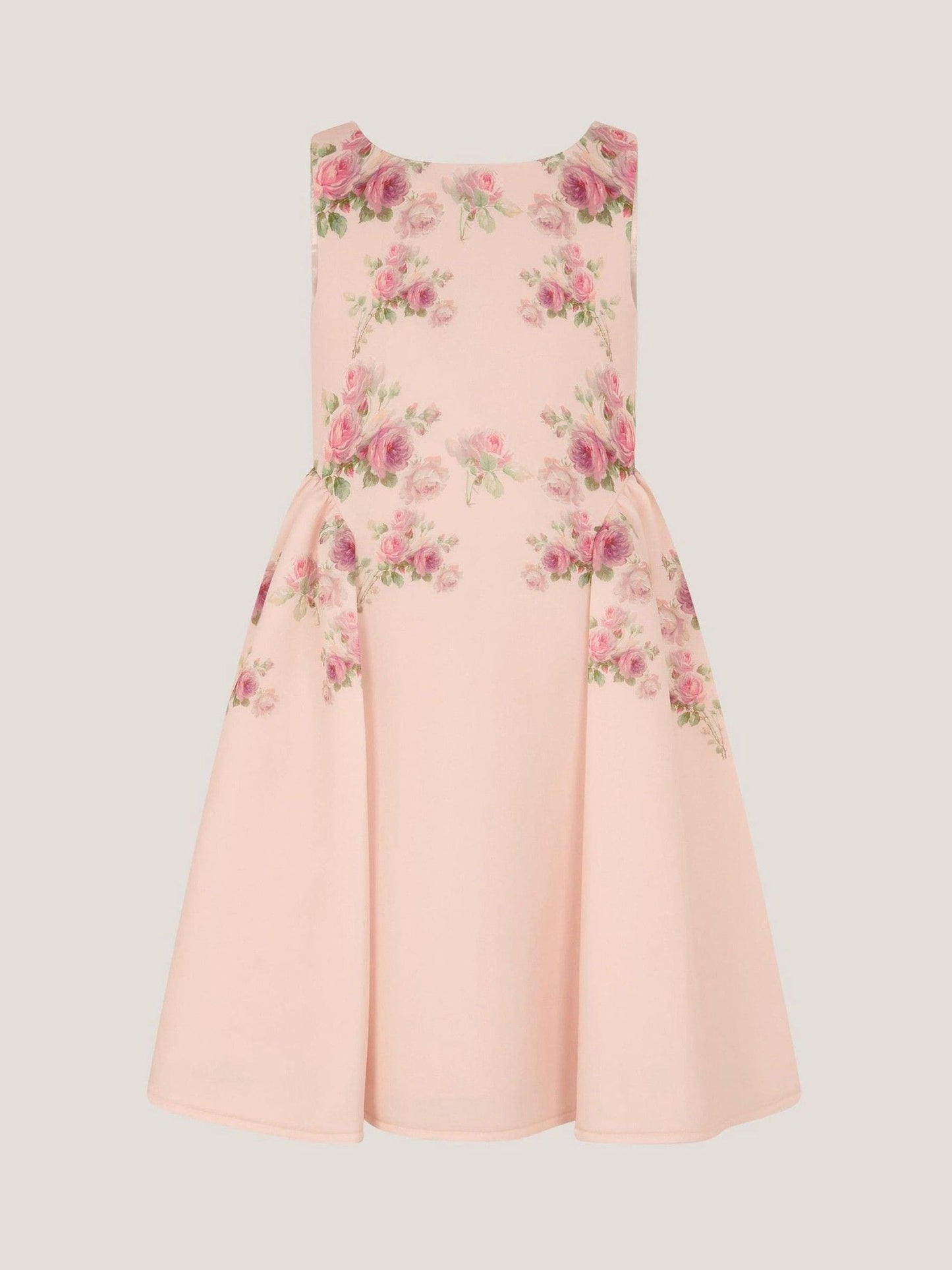 Monsoon Pink Molly Rose Print Scuba Dress image 2