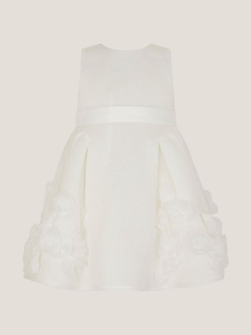 Dsiney Kidz - Monsoon Cream Baby Elouise Sleeveless Rose Appliqué Dress image 1