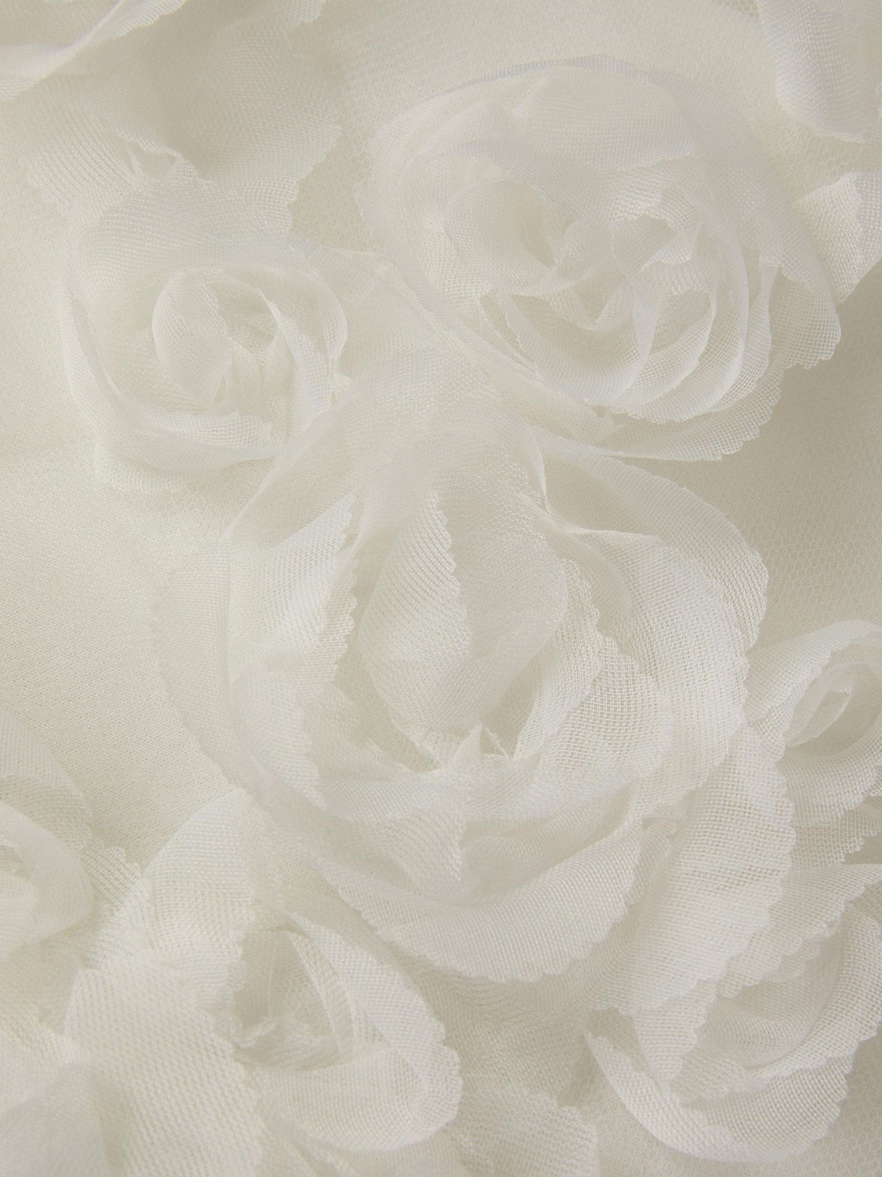Monsoon Cream Baby Elouise Sleeveless Rose Appliqué Dress image 3