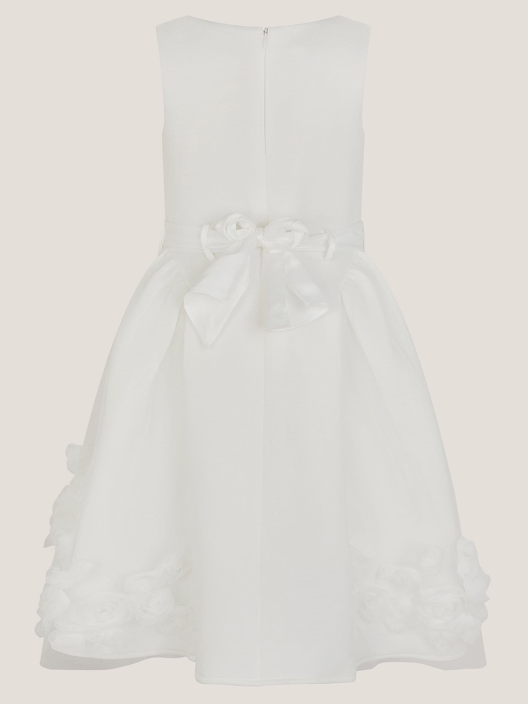 Monsoon Ivory Eloise Appliqué Rose Dress image 3