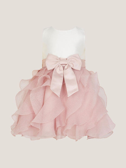 Monsoon Pink Baby Lace Cancan Ruffle Dress image 1