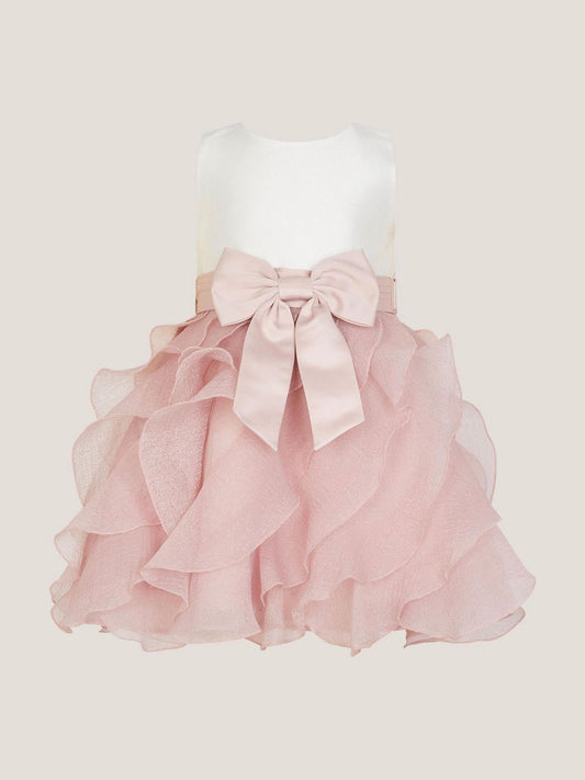 Monsoon Pink Baby Lace Cancan Ruffle Dress image 1