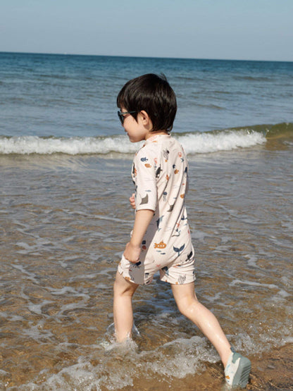 Liewood Cream Max Printed Shortsleeve Swimsuit image 2