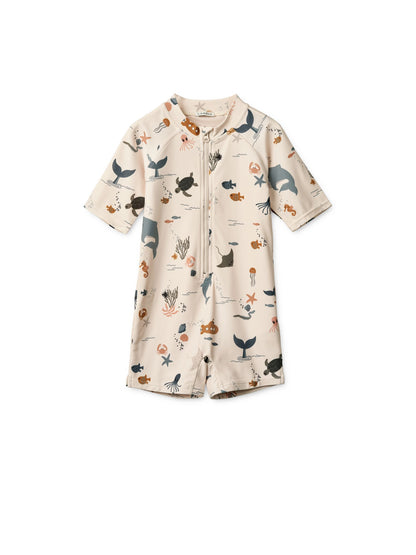 Liewood Cream Max Printed Shortsleeve Swimsuit image 3