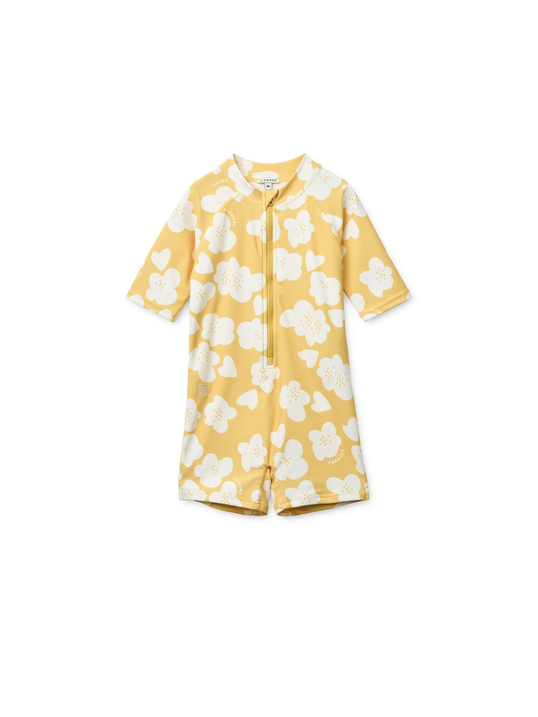 Liewood Yellow Max Printed Shortsleeve Swimsuit image 1