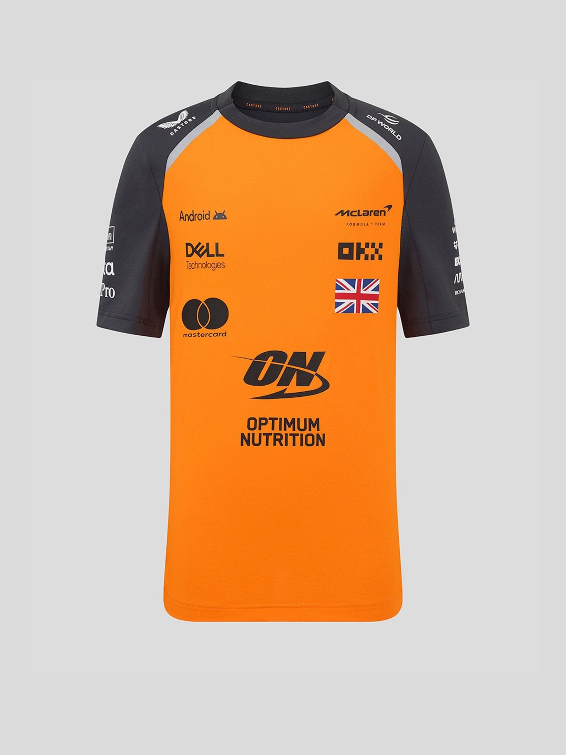 Dsiney Kidz - Castore Orange Kids Official Lando Norris McLaren F1 Team T-Shirt image 1