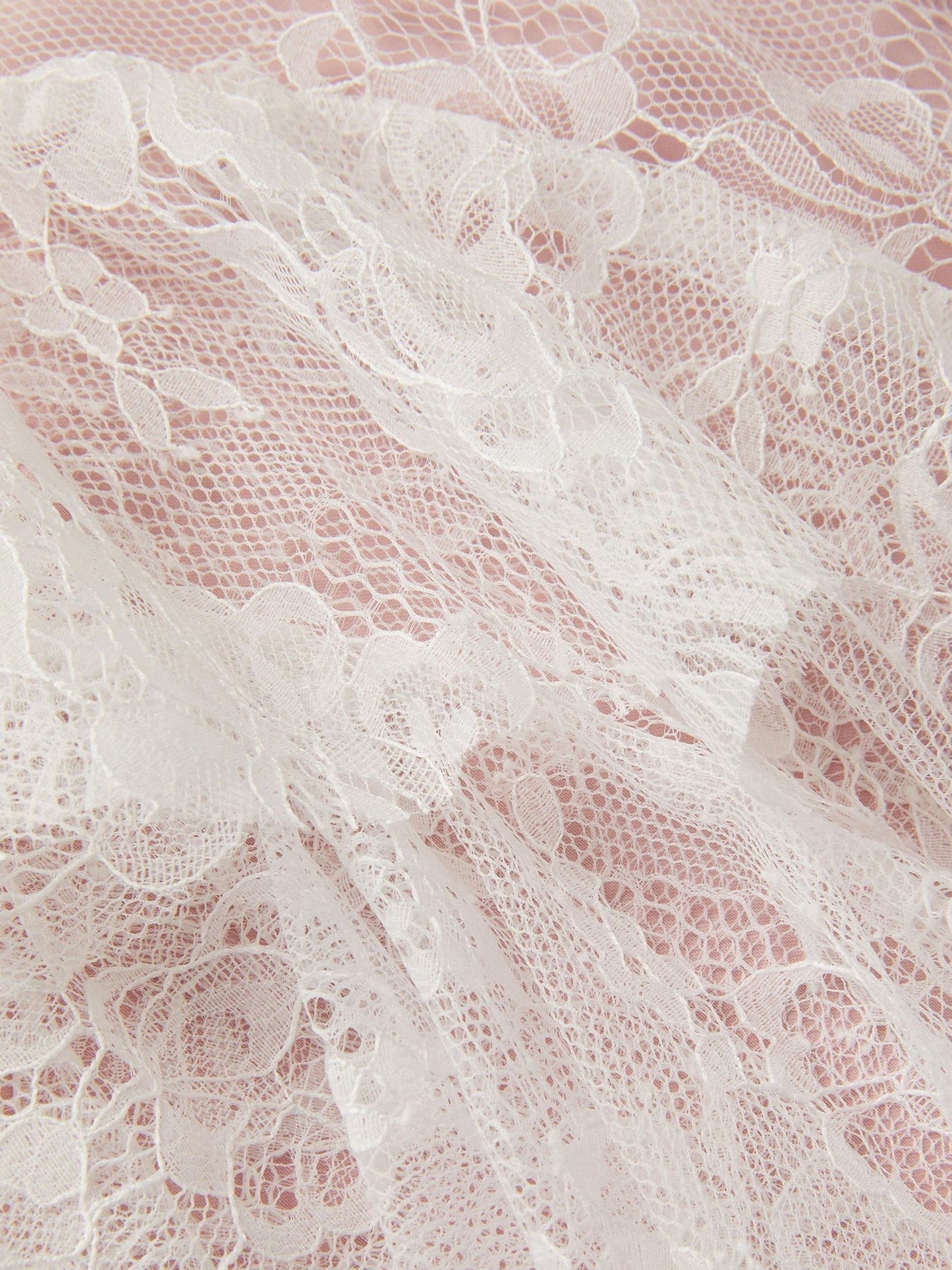 Monsoon Pink Baby Joanie Ruffle Lace Dress image 3