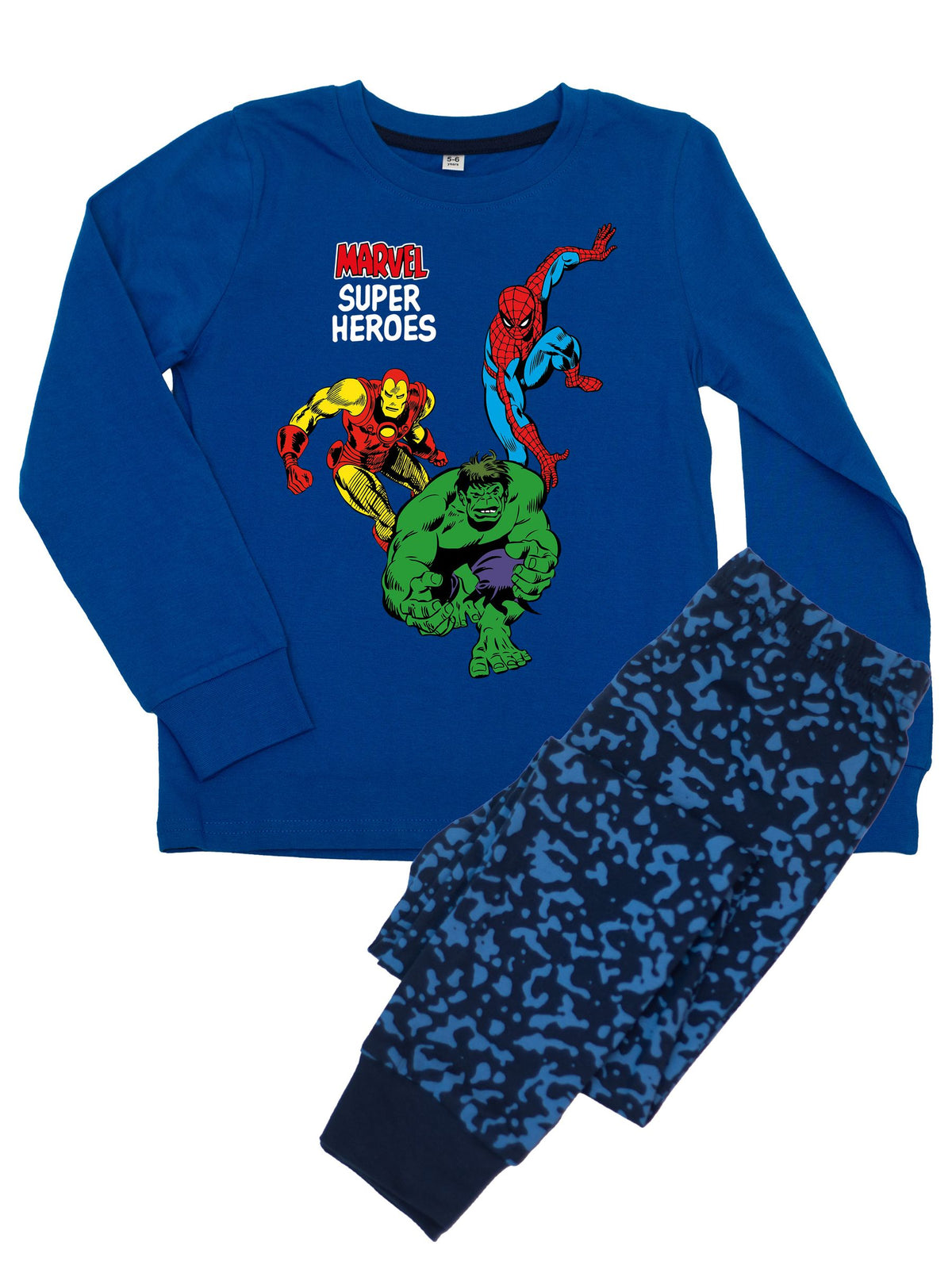 Brands In Blue Marvel Super Hero Pyjamas - image 1