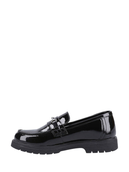 Hush Puppies Black Lydia Patent Senior Shoes image 2