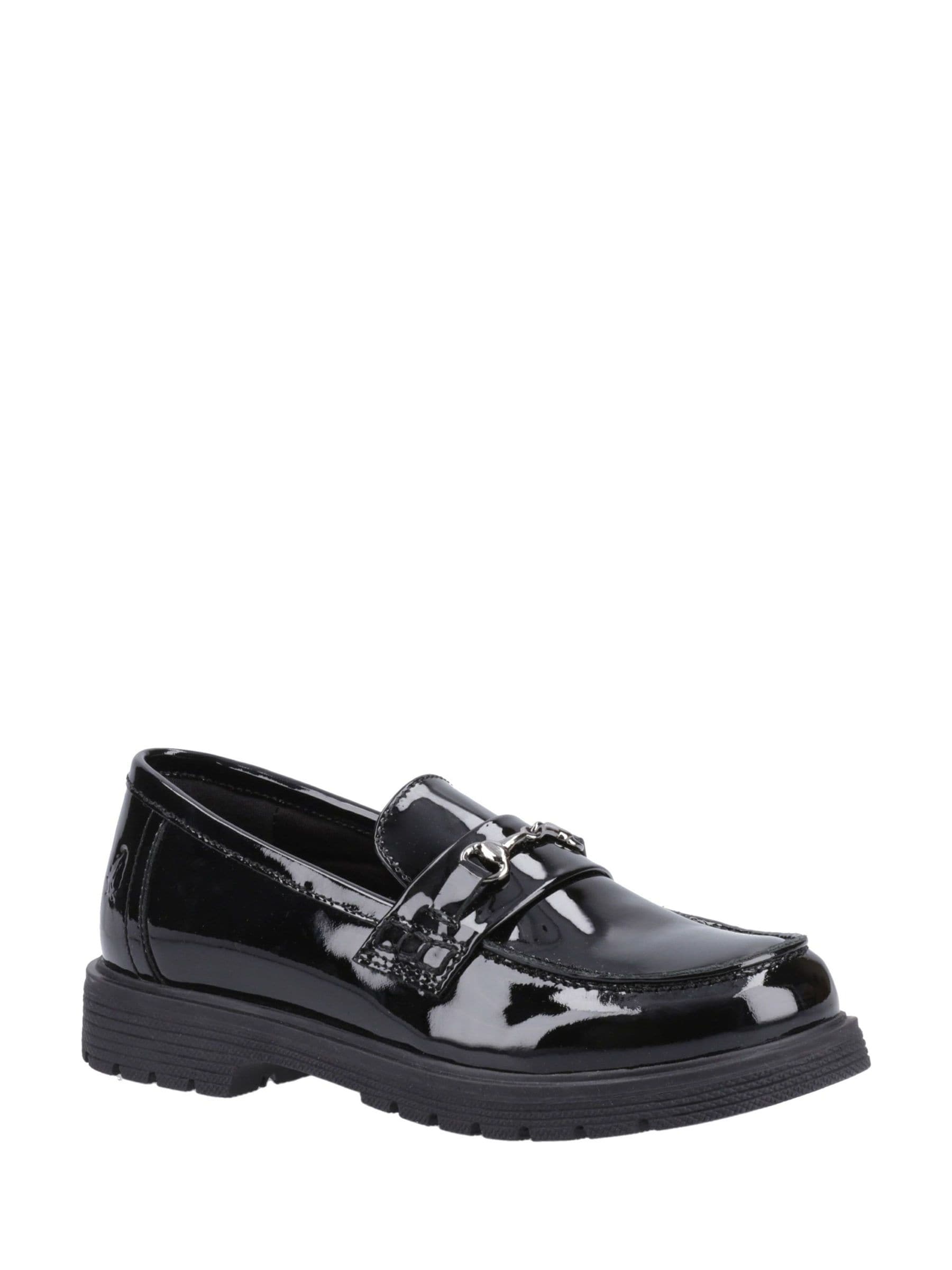 Hush Puppies Black Lydia Patent Senior Shoes image 3