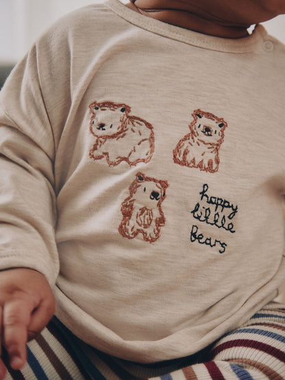 Dsiney Kidz - Neutral Bear Top and Leggings Baby Set (0mths-2yrs) image 3