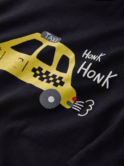 Dsiney Kidz - Black Car Long Sleeve Graphic Print T-Shirt (3mths-8yrs) image 3