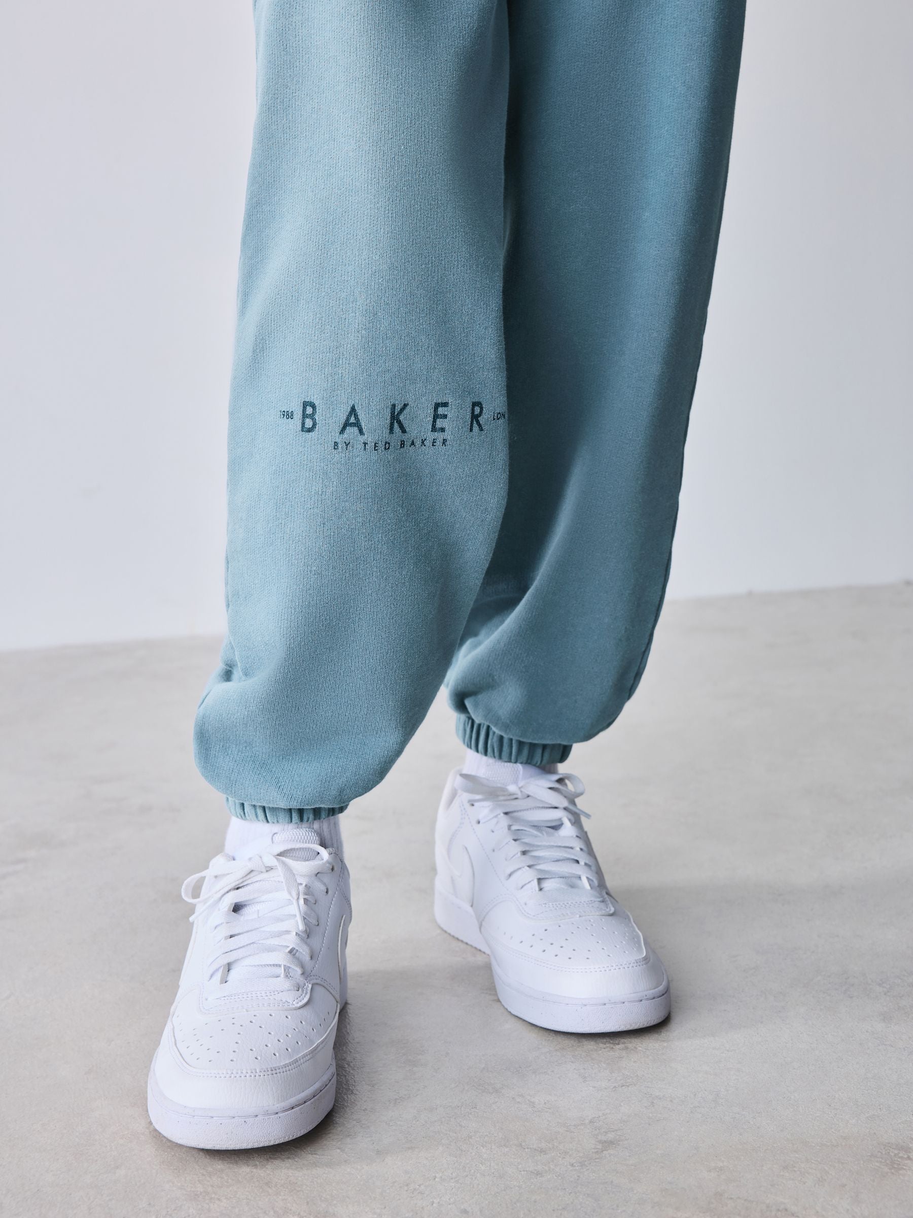 Baker by Ted Baker Blue Oversized Washed Sweatshirt and Joggers Set image 6