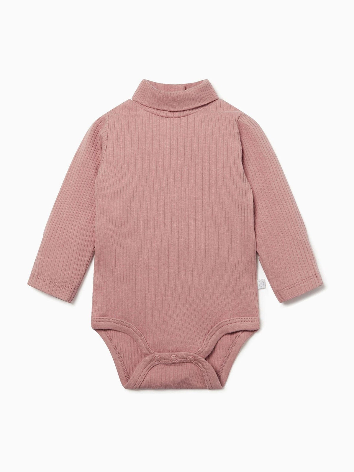 Dsiney Kidz - MORI Pink Ribbed Roll Neck Supersoft Bodysuit image 2