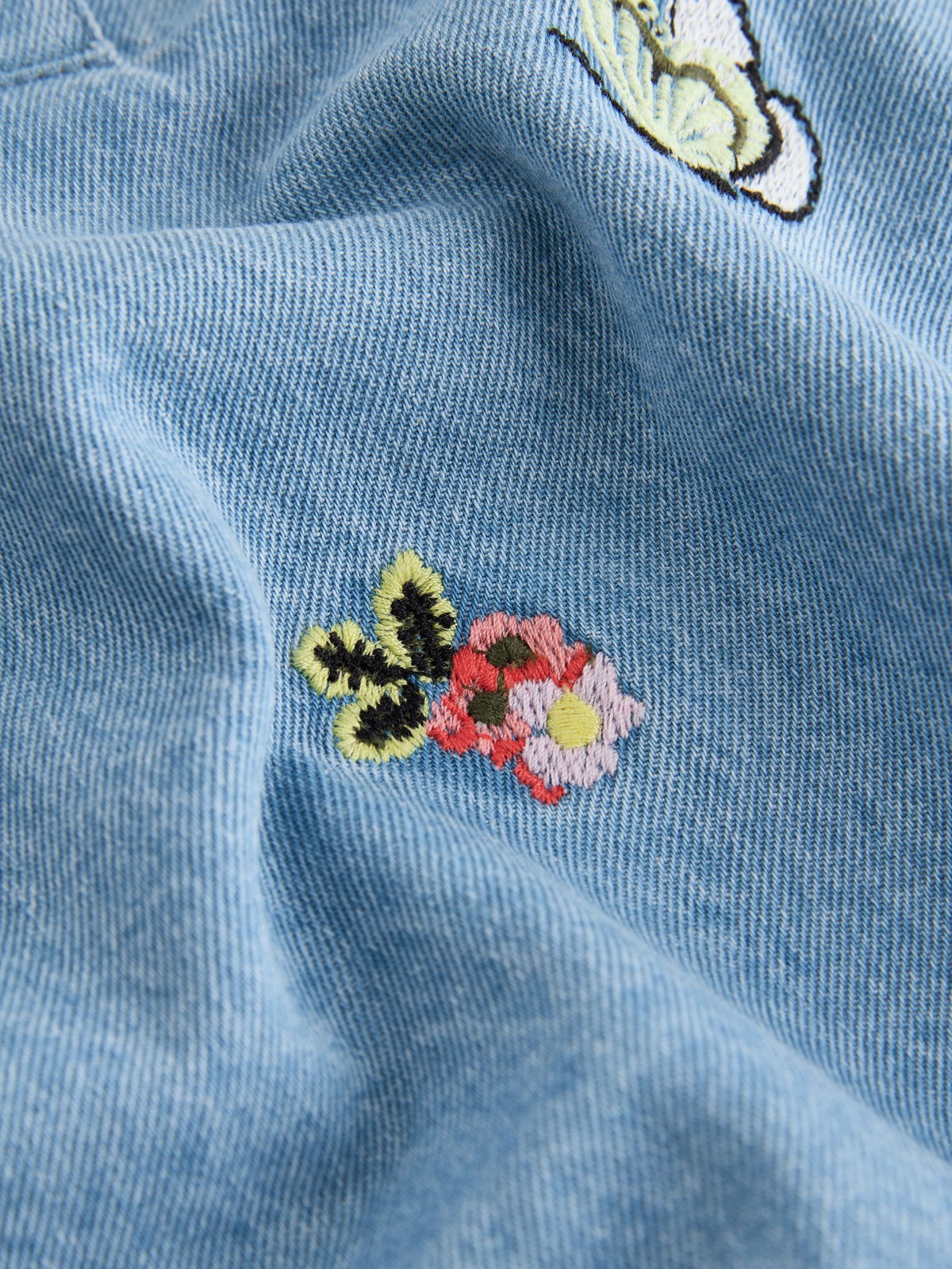 Dsiney Kidz - Butterfly Embroidered Long Sleeve Denim Dress (3mths-8yrs) image 7