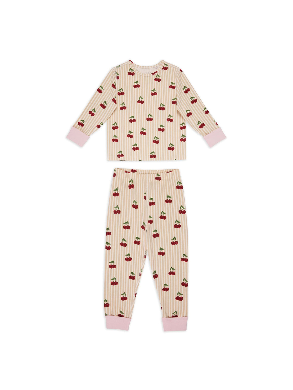 Chelsea Peers Natural Kids Cotton Stripe Print Long Pyjamas Set 1-12 Years - image 1