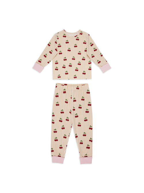 Chelsea Peers Natural Kids Cotton Stripe Print Long Pyjamas Set 1-12 Years - image 1