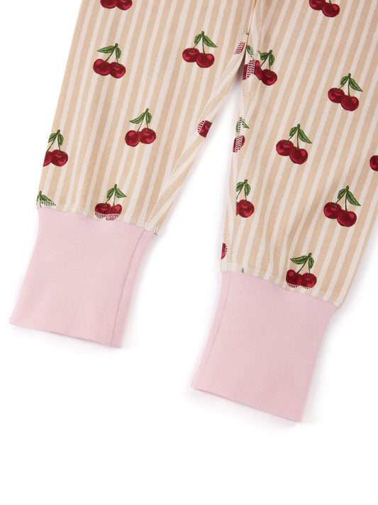 Chelsea Peers Natural Kids Cotton Stripe Print Long Pyjamas Set 1-12 Years - image 2