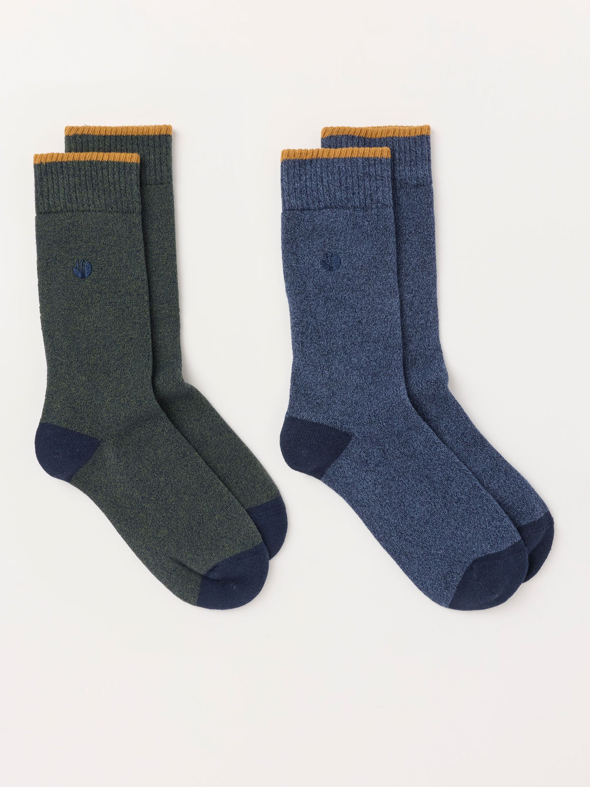 FatFace 2 Pack Green/Navy Thermal Socks - image 2