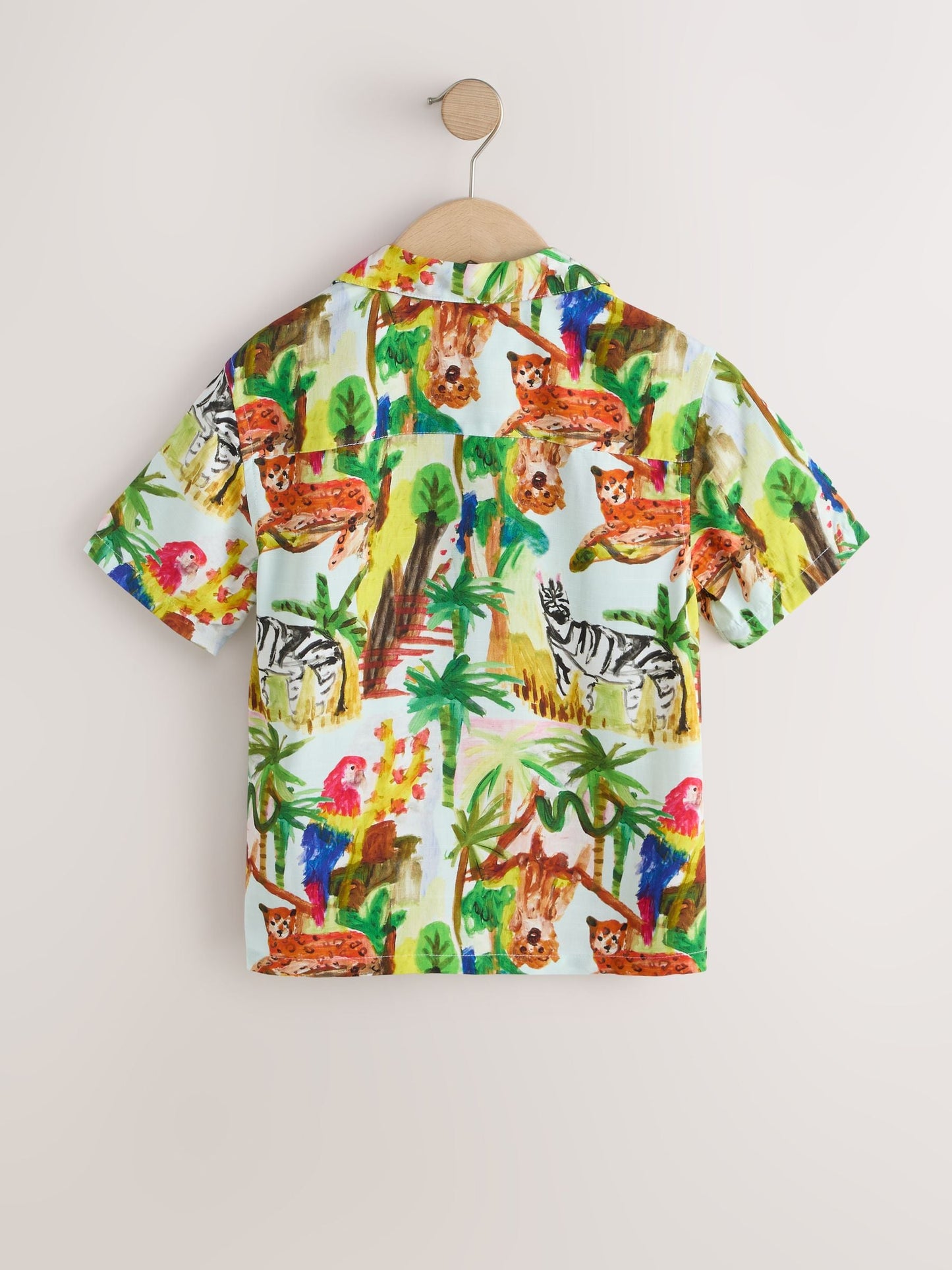 Dsiney Kidz - Multi All Over Print Jungle Short Sleeve Revere Collar Shirt (3-12yrs) image 2