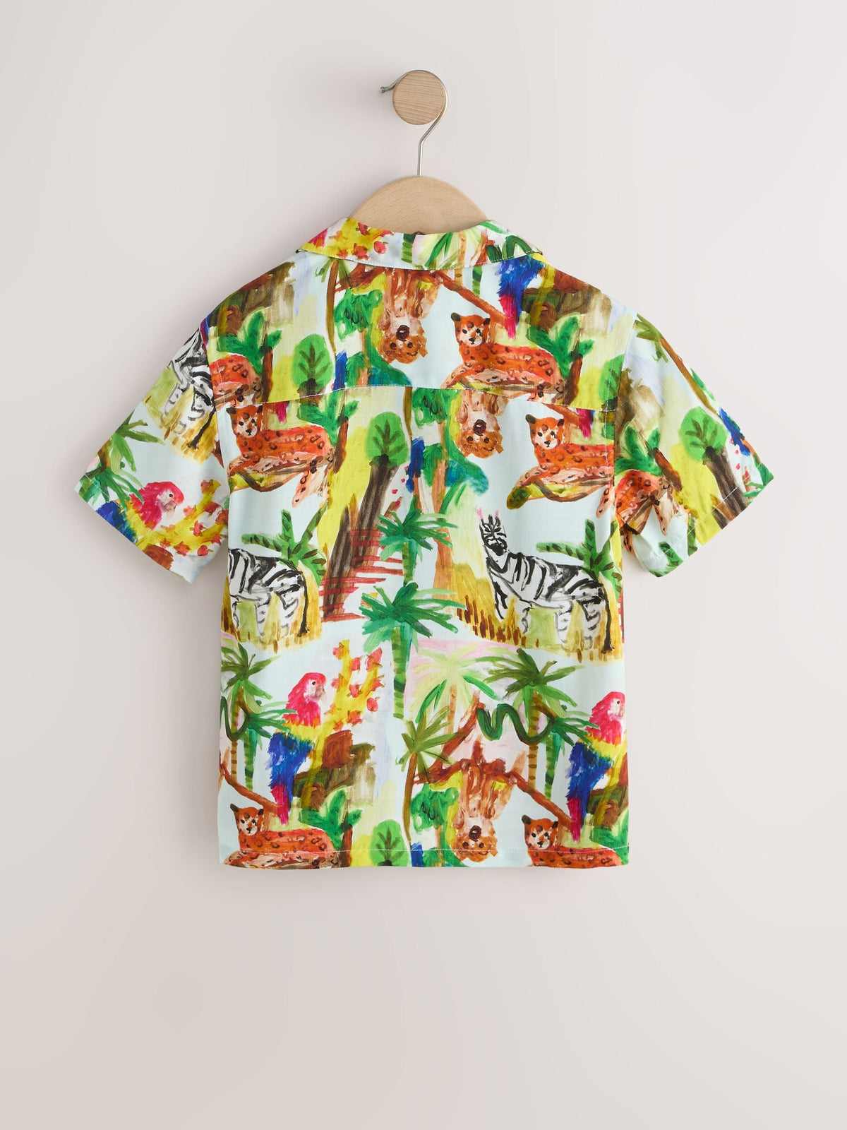 Dsiney Kidz - Multi All Over Print Jungle Short Sleeve Revere Collar Shirt (3-12yrs) image 2