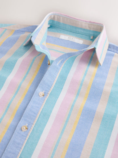 Dsiney Kidz - Multi Pastel Short Sleeve Stripe Shirt (3-16yrs) image 3