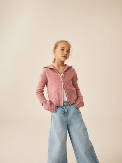 Dsiney Kidz - Pink Knitted Hoodie (3-16yrs) image 1