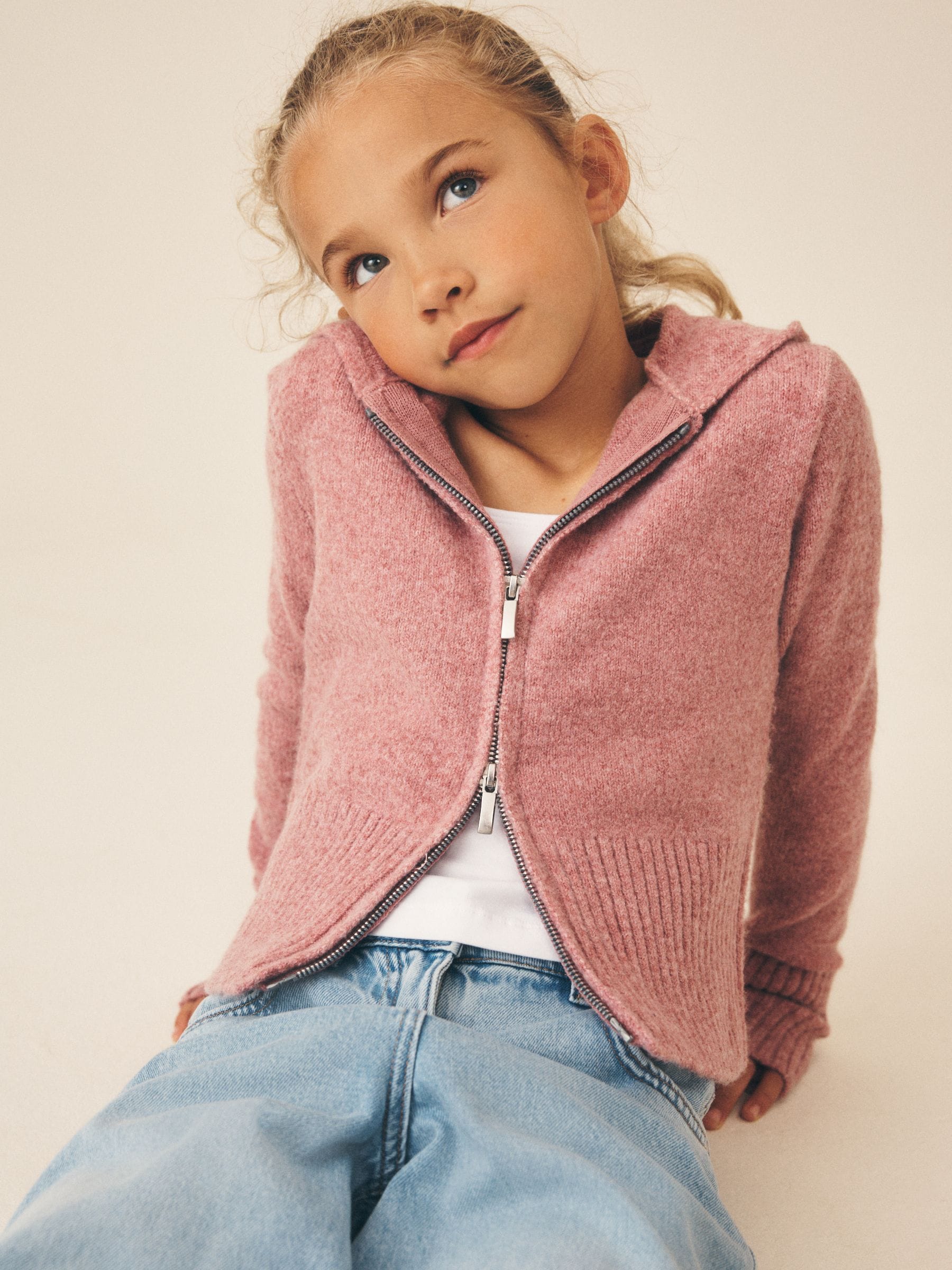 Dsiney Kidz - Pink Knitted Hoodie (3-16yrs) image 2