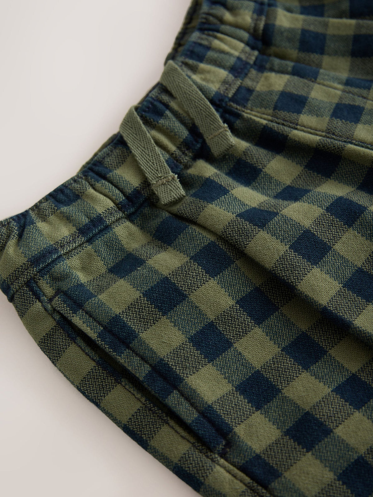 Green Gingham Regular Fit Pull On Barrel Trousers (3mths-7yrs) - image 8