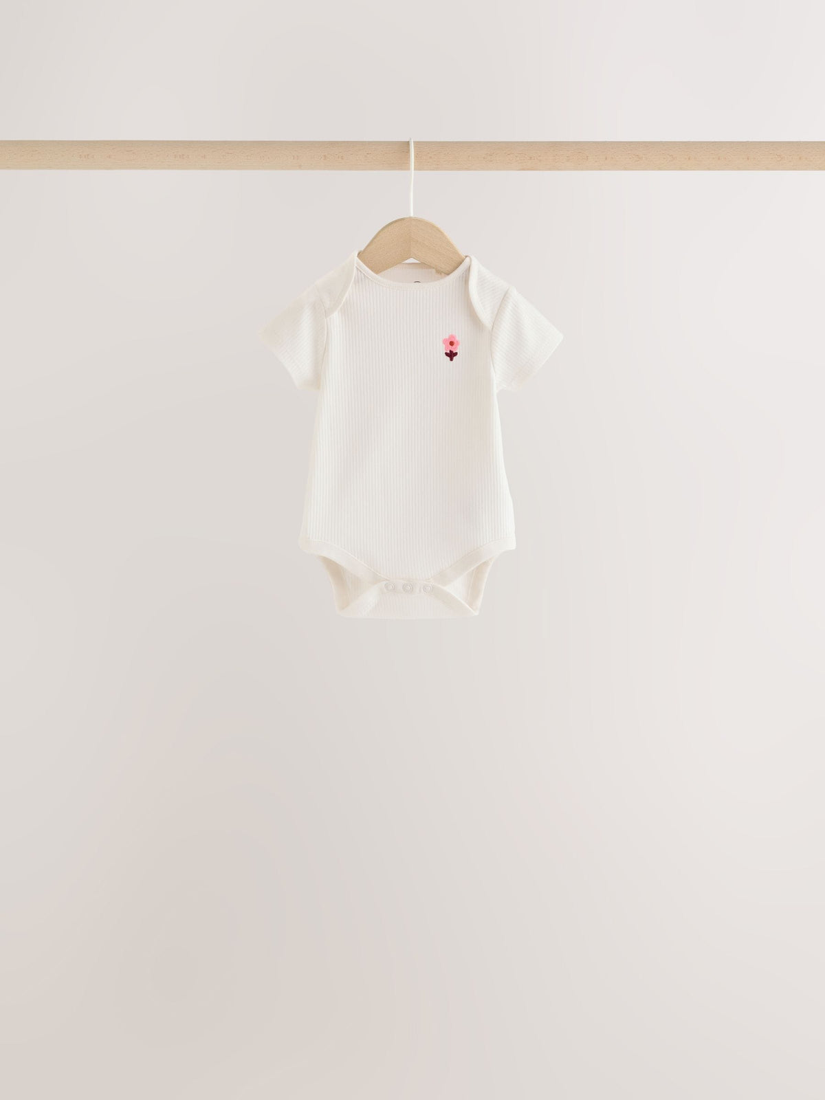 Dsiney Kidz - Orange Floral Short Sleeve Baby Bodysuit 5 Pack image 3