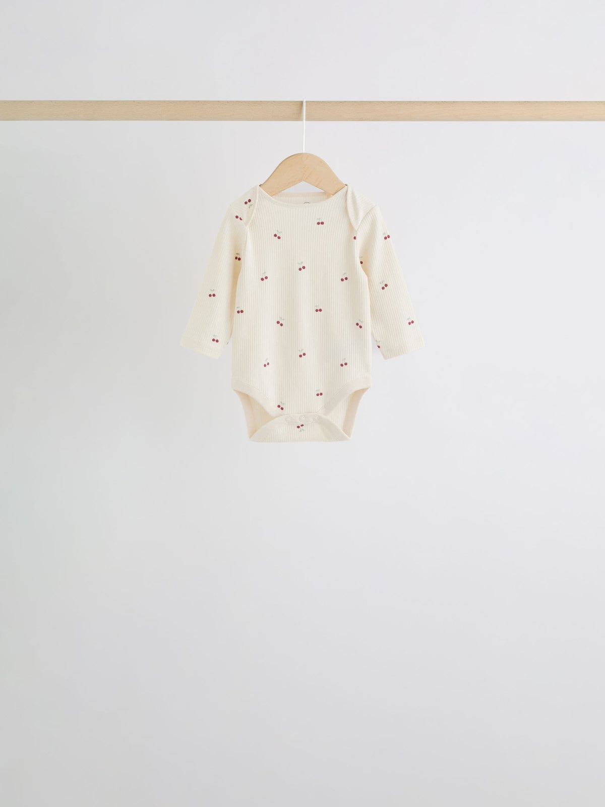 Dsiney Kidz - Pink Cherry Print 5 Pack Long Sleeve Baby Bodysuit image 3