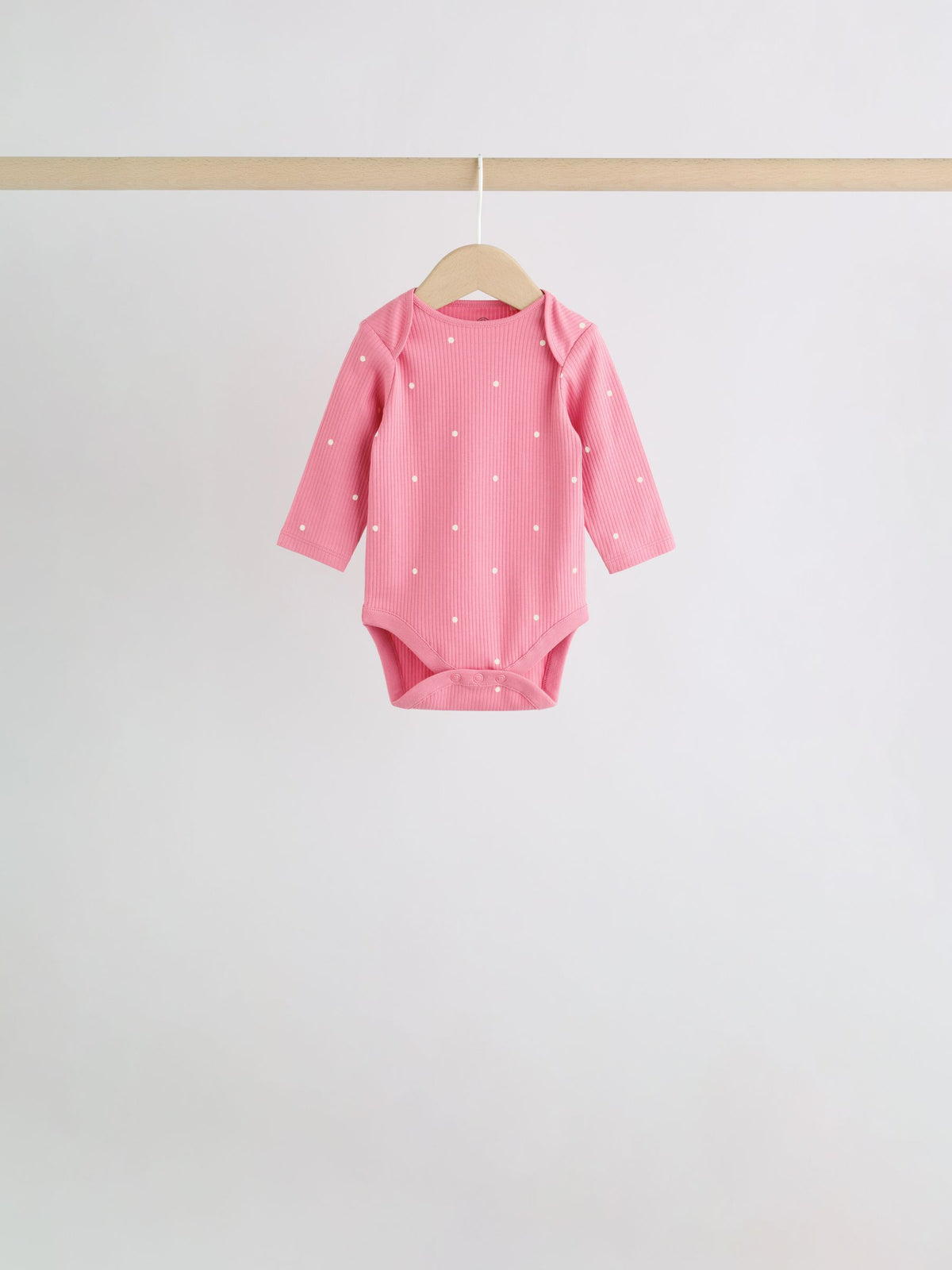 Dsiney Kidz - Pink Cherry Print 5 Pack Long Sleeve Baby Bodysuit image 5