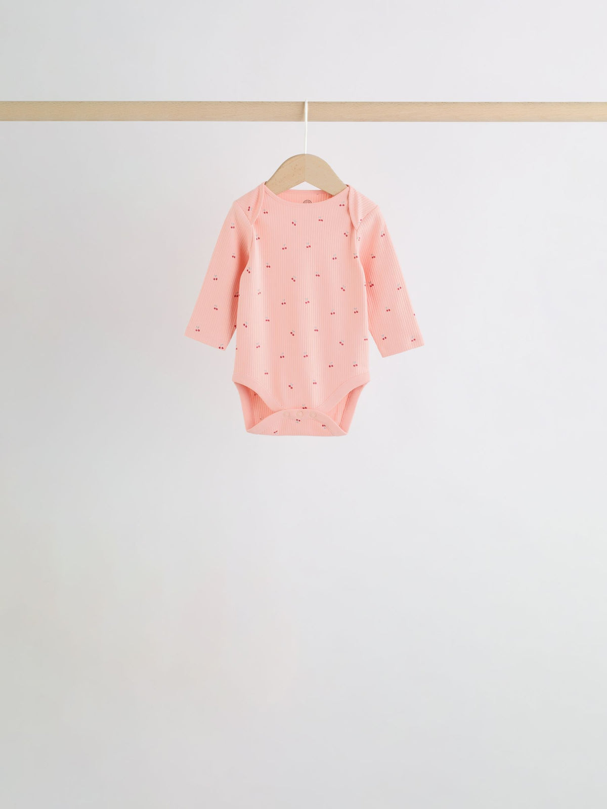 Dsiney Kidz - Pink Cherry Print 5 Pack Long Sleeve Baby Bodysuit image 6